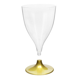 Copo PS Flute Vinho Ouro 200ml 2P (400 Uds)