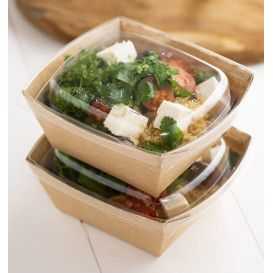 Saladeira Retangular Kraft 375ml 15x12x5cm (400 Uds)
