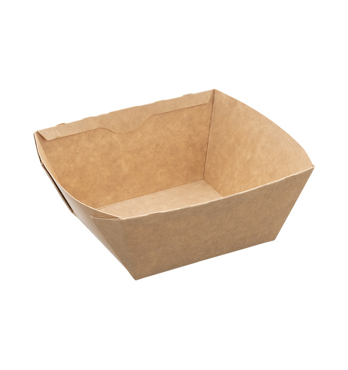 Saladeira Retangular Kraft 500ml 15x12x6cm (400 Uds) Saladeira Retangular Kraft 500ml 15x12x6cm (400 Uds)