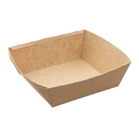 Saladeira Retangular Kraft 750ml 19x16x5cm (300 Uds)