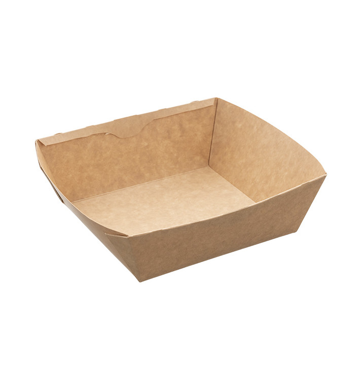 Saladeira Retangular Kraft 750ml 19x16x5cm (300 Uds) Saladeira Retangular Kraft 750ml 19x16x5cm (300 Uds)