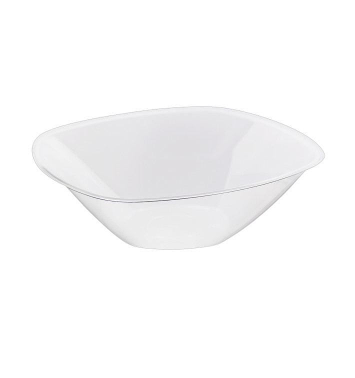 Tigela Plastico PS Cristal "Square" 1250ml Ø21cm (60 Uds)