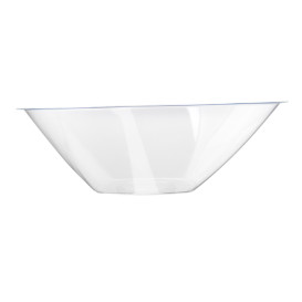 Tigela Plastico PS Cristal "Square" 1250ml Ø21cm (60 Uds)