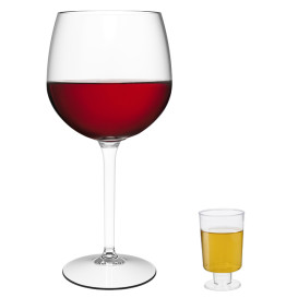 Copo Cristal Licor com Pé PS 40ml (20 Unidades)