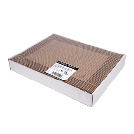 Toalhete Papel Mesa 30x40cm Kraft "Houndstooth" 50g (2500 Uds)