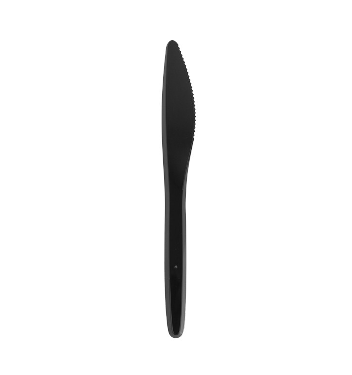 Faca Plastico Luxury Preto 175mm (2.000 Uds) Faca Plastico Luxury Preto 175mm (2.000 Uds)