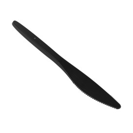 Faca Plastico Luxury Preto 175mm (2.000 Uds)