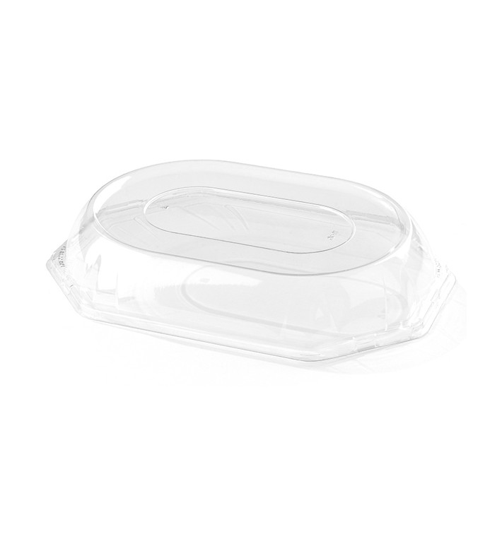 Tampa Plastico Trasparente Bandeja 36x24x5 cm (5 Uds)