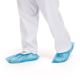 Cobre Sapatos em Polietileno 20 Microns Azul (1.000 Uds)