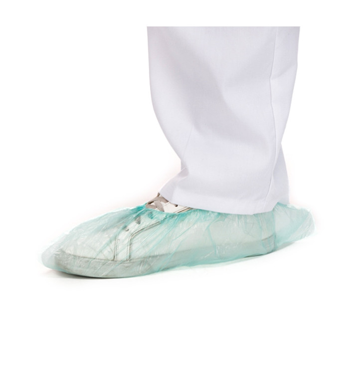 Cobre Sapatos em Polietileno 20 Microns Verde (100 Uds) Cobre Sapatos em Polietileno 20 Microns Verde (100 Uds)