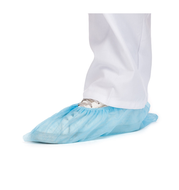 Cobre Sapatos em Polipropileno Azul (100 Uds) Cobre Sapatos em Polipropileno Azul (100 Uds)