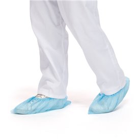 Cobre Sapatos em Polipropileno Azul (100 Uds)