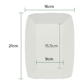 Barqueta Cartolina Kraft 780ml155x90x55mm (25 Uds)