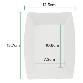 Barqueta Cartolina Kraft 10,6x7,3x4,5cm 350ml (25 Uds)