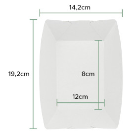 Barqueta Cartolina Kraft 12,2x8x5,5cm 525ml (25 Uds)