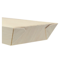 Bandeja Mini de Madeira 15,5x8,5x2,8cm 250ml (100 Uds)