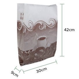 Saco de Papel Antigordura Churros 30+10x42cm (250 Uds)