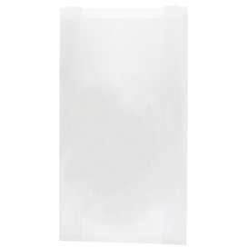 Saco de Papel Branco 14+7x24 cm (200 Uds)