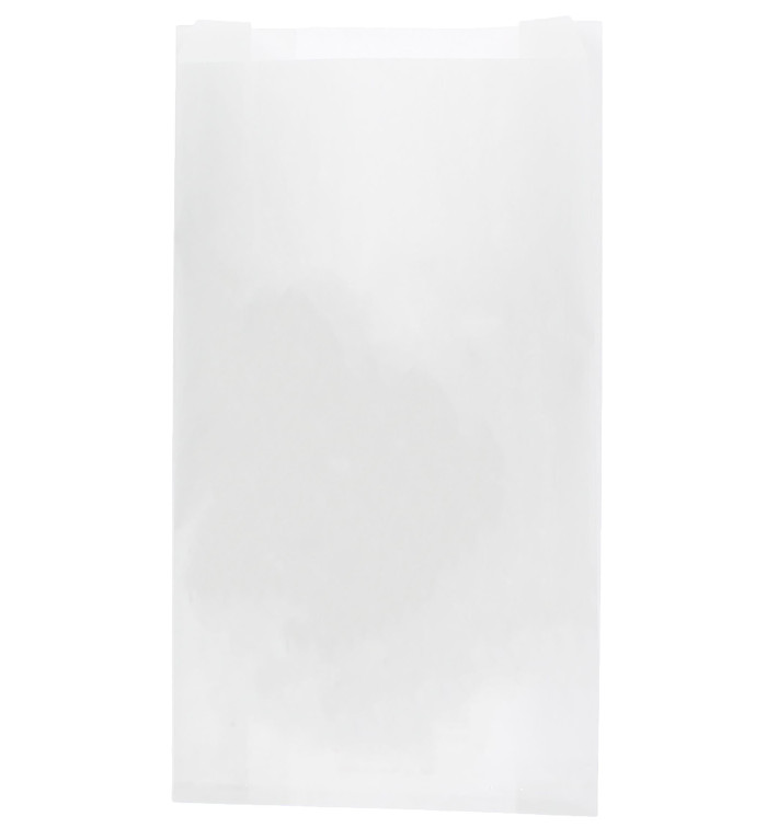 Saco de Papel Branco 14+7x24 cm (1.000 Uds)