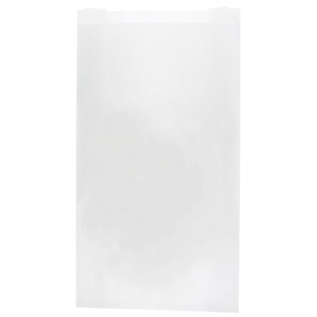 Saco de Papel Branco 14+7x24 cm (1.000 Uds)
