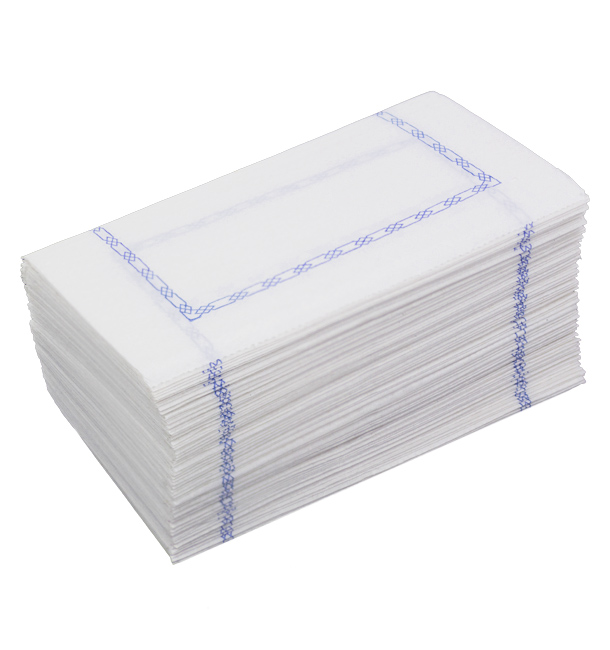 Toalhas de Papel "Zigzag" Branco Debrum 14x14cm (250 Uds)