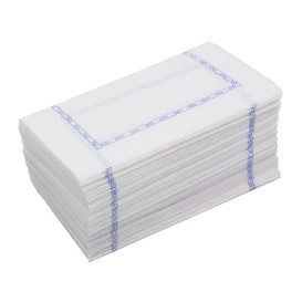 Toalhas de Papel "Zigzag" Branco Debrum 14x14cm (250 Uds)