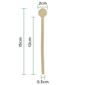 Paletina Uísque em Madeira 150mm (100 Uds)