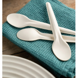 Mini Colher em Cartão Rígido Branco 13cm (1.000 Uds)