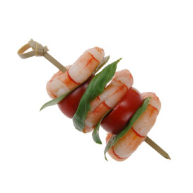 Espeto de Bambu "Laço" Natural 12cm (250 Uds)