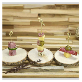 Espeto de Bambu "Laço" Natural 15cm (10.000 Uds)