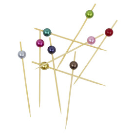 Espetos de Bambu Pérola Sortido 9cm (100 Uds)