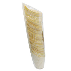 Cone de Madeira Degustação 11cm (50 Uds)