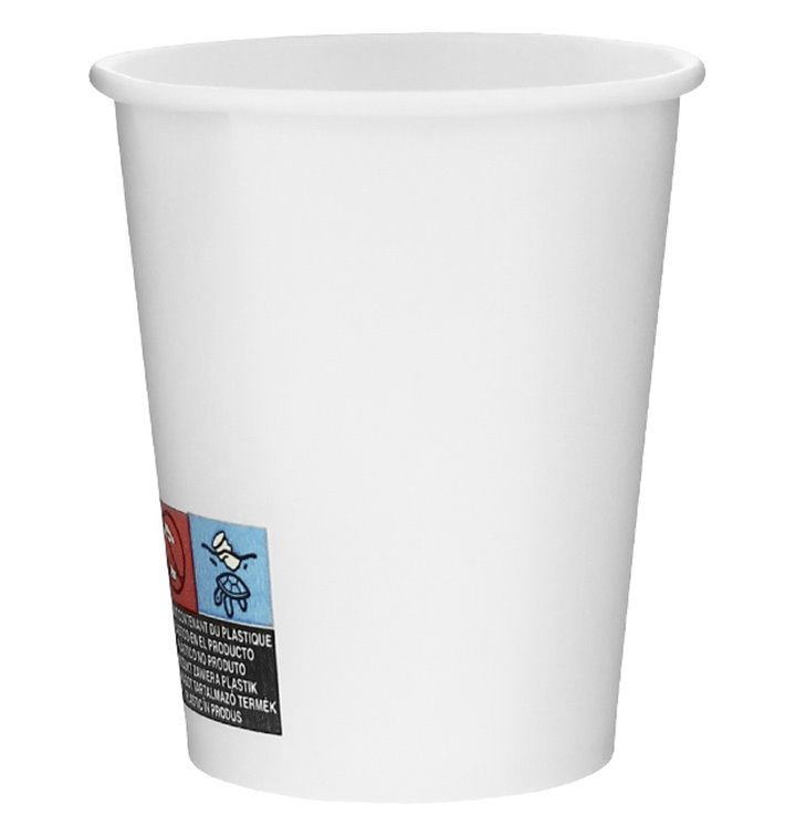 Copos de Cartão 6Oz/180 ml Branco Ø7,0cm (100 Uds) Copos de Cartão 6Oz/180 ml Branco Ø7,0cm (100 Uds)