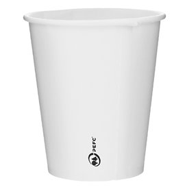 Copos de Cartão 6Oz/180 ml Branco Ø7,0cm (100 Uds)