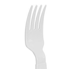 Garfo Reutilizável Durable PP Mineral Branco 18,5cm (6 Uds)