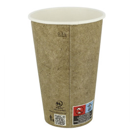 Copo de Cartão 12Oz/360ml Kraft Ø8,0cm (1.100 Uds)