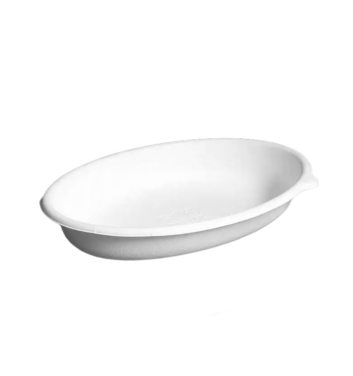 Embalagem Ecológico Oval Branco 940ml (50 Uds) Embalagem Ecológico Oval Branco 940ml (50 Uds)