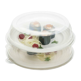 Tampa de Plastico Trasparente Bandeja 30x5cm (5 Uds)