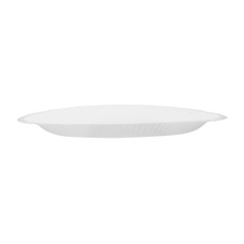 Prato de Cartão Redondo "Radial" Branco Ø18cm 200gr/m² (650 Uds)