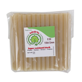 Palhinha Eco Direita em Cana-de-açúcar Ø1,2cm 15cm (1.000 Uds)