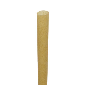 Palhinha Eco Direita em Cana-de-açúcar Ø0,8cm 15cm (50 Uds)