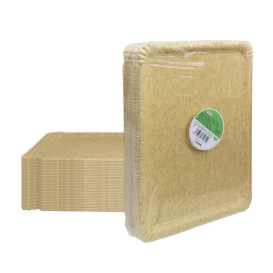 Bandeja de Cartão Kraft "Flower" 25x34cm 390g/m² (50 Uds)