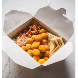 Caixa TakeAway Kraft 13x8,5x6cm 700ml (360 Uds) Caixa TakeAway Kraft 13x8,5x6cm 700ml (360 Uds)