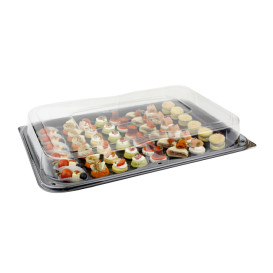 Bandeja Plastico Tapa Preto 55x37cm (25 Uds)