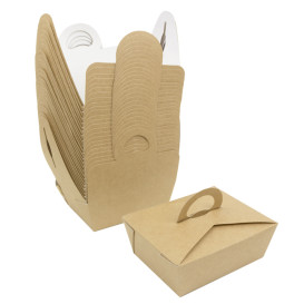 Caixa TakeAway com alça Kraft 12x9x5cm (25 Uds)