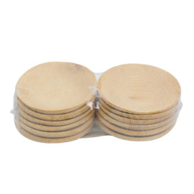 Prato Degustação de Bambu 6cm (12 Uds)