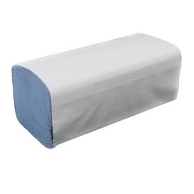 Toalha de Papel Seca Mãos Azul 1 Folha Z (4.560 Uds)