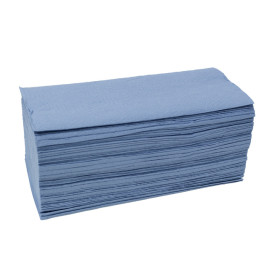 Toalha de Papel Seca Mãos Azul 1 Folha Z (4.560 Uds)