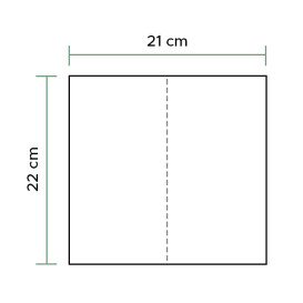 Toalha de Papel Seca Mãos Azul 1 Folha Z (4.560 Uds)