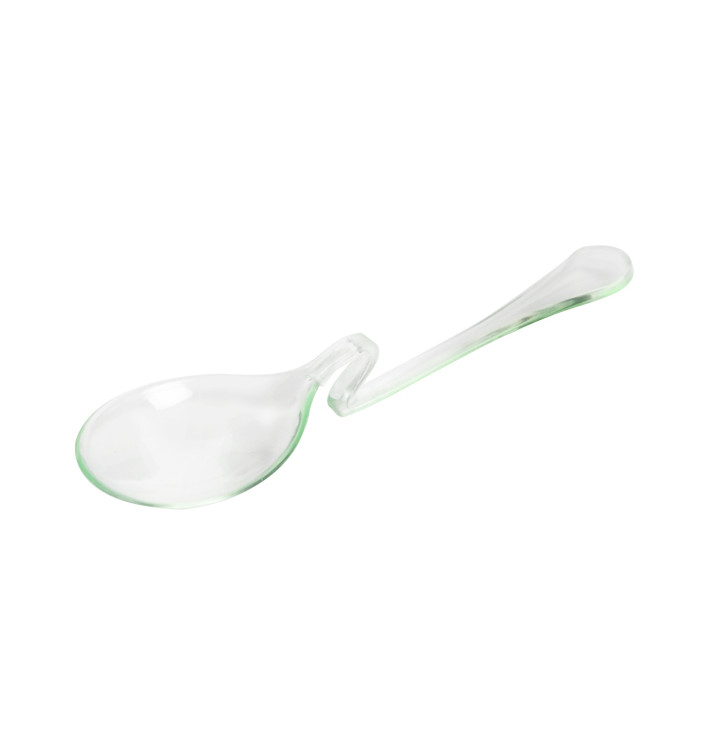Colher Degustação Asa Curva "Water Green" 8cm (500 Uds) Colher Degustação Asa Curva "Water Green" 8cm (500 Uds)